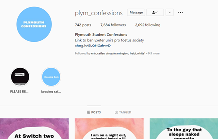 Who runs Plymouth Confessions?